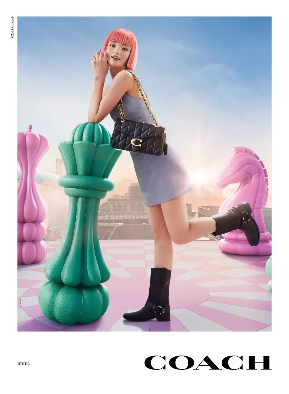 imma in COACH's 'Find Your Courage' global campaign, appearing alongside human ambassadors