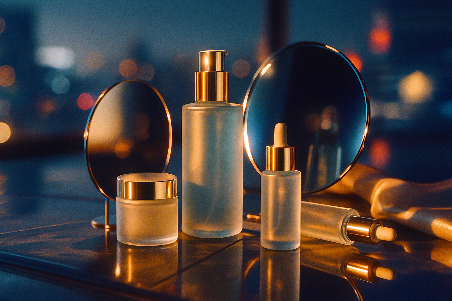 Shibuya and Ginza retail streets with beauty signage and drugstores — Japan's beauty market landscape