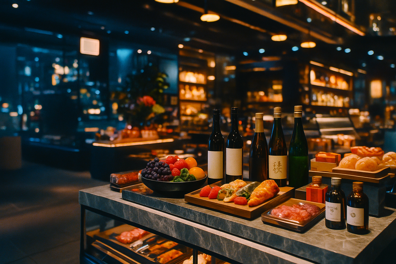 Tokyo depachika (department store food hall) and premium grocery displays — Japan’s gourmet F&B scene